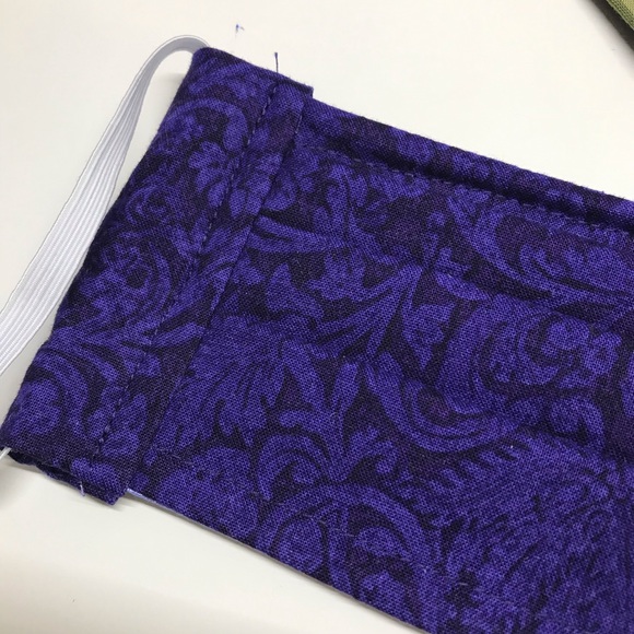 Face mask, face covering, filter pocket purple - Picture 5 of 8